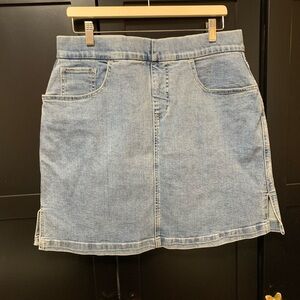 Jag Jeans Light Blue Denim Mini Skirt Skort size 14 On The Go Skort